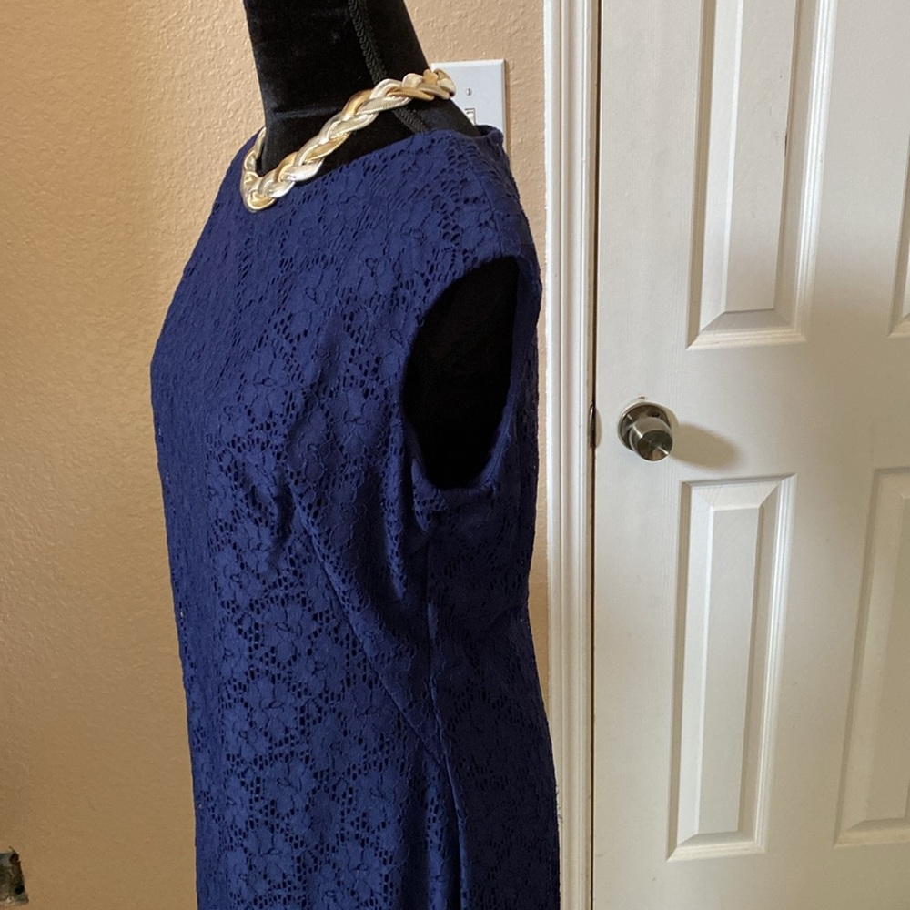Chaps Navy Blue Dress - Picture 3 of 5